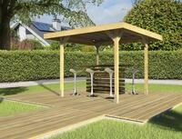 Pavillon WEKA "Gartenlaube 657 Gr.1", braun, B/H/T: 230cm, Pavillons