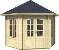 LASITA MAJA Pavillon "Rivera" BxT: 363,7x420 cm, Fichtenholz