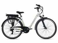 E-Bike ADORE "Versailles" E-Bikes Gr. 48 cm, 28 Zoll (71,12 cm), weiß (weiß,...