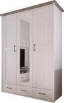 Begabino Kleiderschrank "Luca Schrank Garderobe Landhaus Design" inklusive
