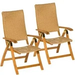 Gartenstuhl MERXX "Capri", beige (natur), B:61cm H:113cm T:69,5cm, Massivholz,