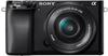 SONY Systemkamera "Alpha 6100 Kit mit SELP1650" Fotokameras schwarz Systemkameras
