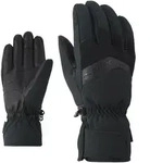 Skihandschuhe ZIENER "GABINO-Z glove man", Herren, Gr. 7.5, schwarz, Kunstfaser,