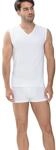 Tanktop MEY "Dry Cotton", Herren, Gr. 4, wei&szlig; (1x wei&szlig;), Single Jersey,