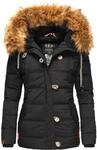 Navahoo Winterjacke "Zoja" mit Kapuze stylische Steppjacke mit Kunstpelz Kapuze