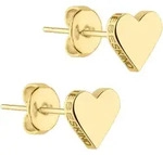 Paar Ohrstecker LIEBESKIND BERLIN "Schmuck Geschenk Edelstahl Ohrringe Herz", gold