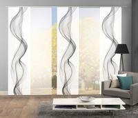 HOME WOHNIDEEN Schiebegardine "ALBERTA" Klettband 5 Stk. tlg. HxB: 245x60,
