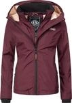 Outdoorjacke MARIKOO "Erdbeere", Damen, Gr. XXL (44), rot (weinrot), Obermaterial: