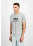 T-Shirt ALPHA INDUSTRIES "Basic T-Shirt BL", Herren, Gr. 3XL, grau (grau...