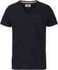 T-Shirt TOMMY JEANS "TJM ORIGINAL JERSEY V NECK TEE" Gr. XL (52/54), schwarz (078