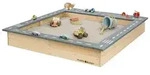 Sandkasten MUDDY BUDDY "Highway Hero", beige (natur, grau), Sandk&auml;sten, Kinder,