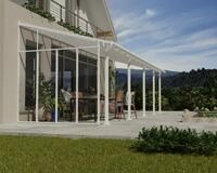 Palram - Canopia Terrassendach "mit pulverbeschichtetem Aluminiumrahmen" einfache DIY
