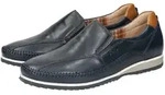 Slipper SIOUX "Hajoko-700", Herren, Gr. 42 (UK 8), blau, Obermaterial: 100%