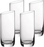 Villeroy & Boch Longdrinkglas "Longdrinkgl&auml;ser NewMoon 370 ml 4er Set transparent"