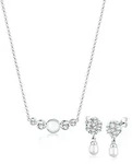 Schmuckset ELLI PREMIUM "mit Perle und Kristalle 925 Silber", silber, Schmuck_Sets,