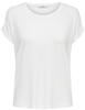 T-Shirt ONLY "ONLMOSTER" Gr. XL, weiß Damen Shirts Jersey mit Aufschlag am Arm