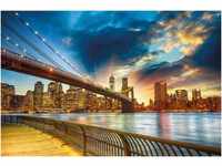 PAPERMOON Fototapete "Manhattan Sunset" Tapeten Gr. B/L: 4 m x 2,6 m, Bahnen: 8...