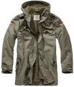 Allwetterjacke BRANDIT "Brandit Herren BW Flag Parka", Herren, Gr. 56, gr&uuml;n (olive),