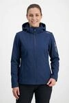 Softshelljacke CMP "WOMAN JACKET ZIP HOOD", Damen, Gr. 38, blau, Obermaterial: 96%
