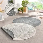 Teppich HANSE HOME "Porto Wendeteppich" Gr. 10, grau, H:5mm &Oslash;:200cm, Kunstfaser,