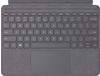 MICROSOFT Tastatur "Surface Go Signature Type Cover" Tastaturen grau (platin grau)
