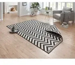 Teppich NORTHRUGS "Palma Wendeteppich" Gr. 4, schwarz, B:160cm H:5mm L:230cm,