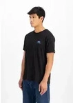 T-Shirt ALPHA INDUSTRIES "Basic T-Shirt SL", Herren, Gr. M, schwarz (schwarz, blau),