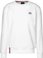 Sweatshirt ALPHA INDUSTRIES "Basic Sweater small Logo", Herren, Gr. XL, wei&szlig;,