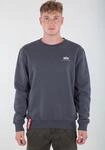 Sweatshirt ALPHA INDUSTRIES "Basic Sweater small Logo", Herren, Gr. M, grau