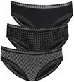 Bikinislip LASCANA, Damen, Gr. 36/38, schwarz, Jersey, Obermaterial: 95% Baumwolle,