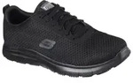 Berufsschuh SKECHERS Gr. 46, schwarz, 46, Lederimitat, Textil, Schuhe, Schn&uuml;rschuh