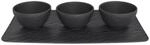 Villeroy & Boch Dipschale "Dipsch&auml;lchen-Set Manufacture Rock 3er Set schwarz" 3 tlg.