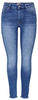 Ankle-Jeans ONLY "ONLBLUSH LIFE" Gr. S, Länge 34, blau (medium blue denim) Damen