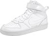 Sneaker NIKE SPORTSWEAR "Court Vision Mid" Gr. 36,5, weiß (white white, white)
