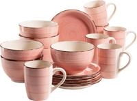 Kaffeeservice OTTO HOME "Geschirr-Set, Service Bell Tempo", orange (koralle), 18,