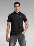Poloshirt G-STAR "Dunda Slim Poloshirt", Herren, Gr. L, schwarz (dk schwarz),
