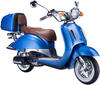 Motorroller GT UNION "Strada" & Mofas blau Motorroller mit Topcase