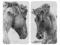 Herd-Abdeckplatte WENKO "Horses" Herdabdeckplatten Gr. B/H/L: 30 cm x 5,5 cm x 52 cm,