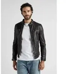 Bikerjacke JCC "51167", Herren, Gr. 54, braun, Obermaterial: 100% Lammleder.