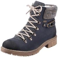 Rieker Winterstiefelette, Winterboots, Schn&uuml;rboots mit Strickrand und Rieker-TEX