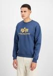 Sweater ALPHA INDUSTRIES "Basic Sweatshirt BL", Herren, Gr. S, blau (new navy,