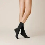 Socken KUNERT "SOFT WOOL COTTON", Damen, Gr. 39-42, schwarz, Obermaterial: 70%