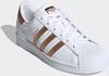 Sneaker ADIDAS ORIGINALS "SUPERSTAR" Gr. 38,5, weiß (cloud white, copper metallic,