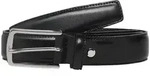 Lederg&uuml;rtel JACK & JONES "JACCHRISTOPHER BELT NOOS", Herren, Gr. 80, schwarz,...
