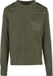 Rundhalspullover BRANDIT "Brandit Herren Military Sweater", Herren, Gr. L, olive,