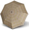 Taschenregenschirm KNIRPS "T.200 Medium Duomatic, Check Beige" beige (check beige)