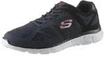 Sneaker SKECHERS "VERSE-FLASH POINT", Herren, Gr. 45, blau (nvbk navy), Leder,