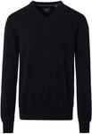 Strickpullover CASAMODA "CASAMODA Pullover uni", Herren, Gr. L, schwarz, 100%