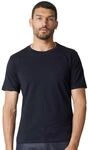 T-Shirt CASAMODA "CASAMODA T-Shirt uni", Herren, Gr. L, blau (dunkelblau), 100%