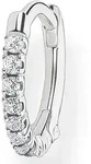 Single-Creole THOMAS SABO "farbige oder wei&szlig;e Steine", bunt (silberfarben, wei&szlig;,